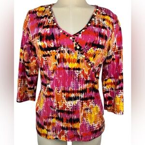 Ruby Rd. Long Sleeve Pullover Top Women’s Medium